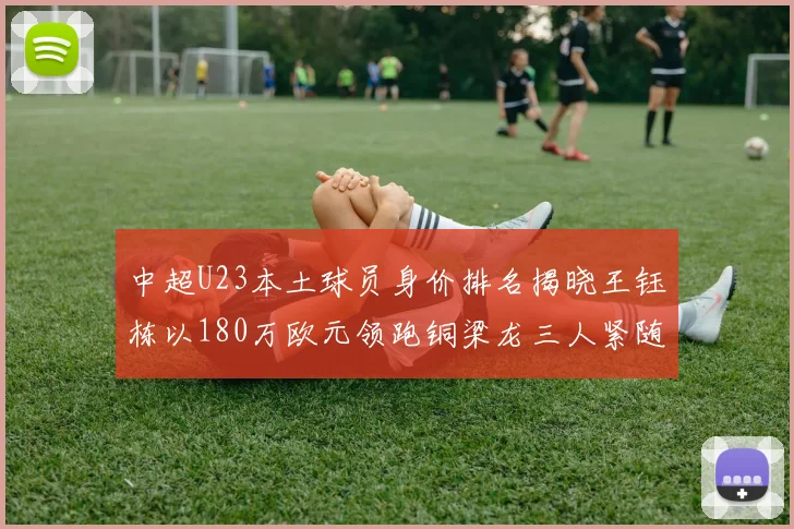 中超U23本土球员身价排名揭晓王钰栋以180万欧元领跑铜梁龙三人紧随其后
